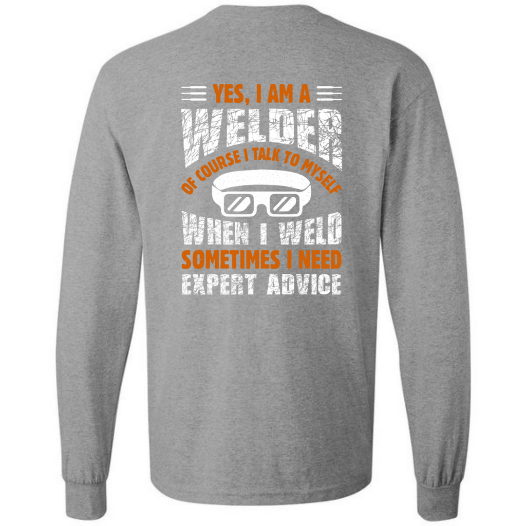 Funny Welding T-shirt Design Metal Worker Welder Blacksmith Worker Fabricator LOng Sleeve Gildan Tee (USPF-135390624577)