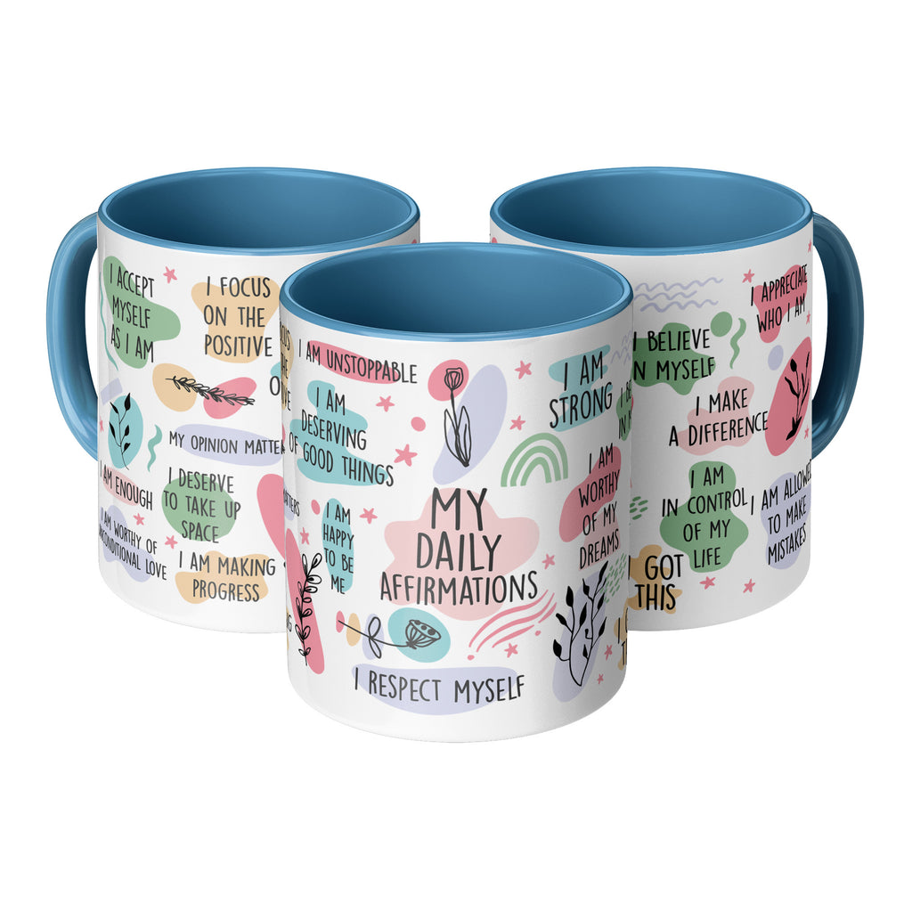 Inspirational Daily Affirmations Positive Mental Health Therapist Coffee Mug (TL-135492382657)
