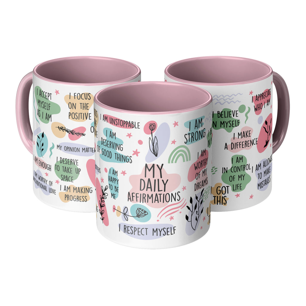 Inspirational Daily Affirmations Positive Mental Health Therapist Coffee Mug (TL-135492382657)