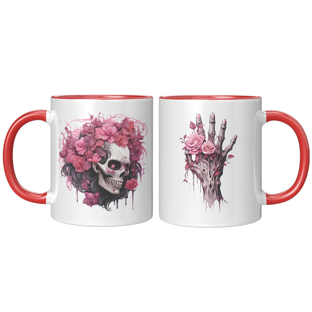 Spink Spooky Halloween 11oz Accent Mug with Color Inside, Fall Autumn Ghosts Pumpkins Candy Skull Web Witch Cozy Happy Coffee Tea (TL-134707932328)