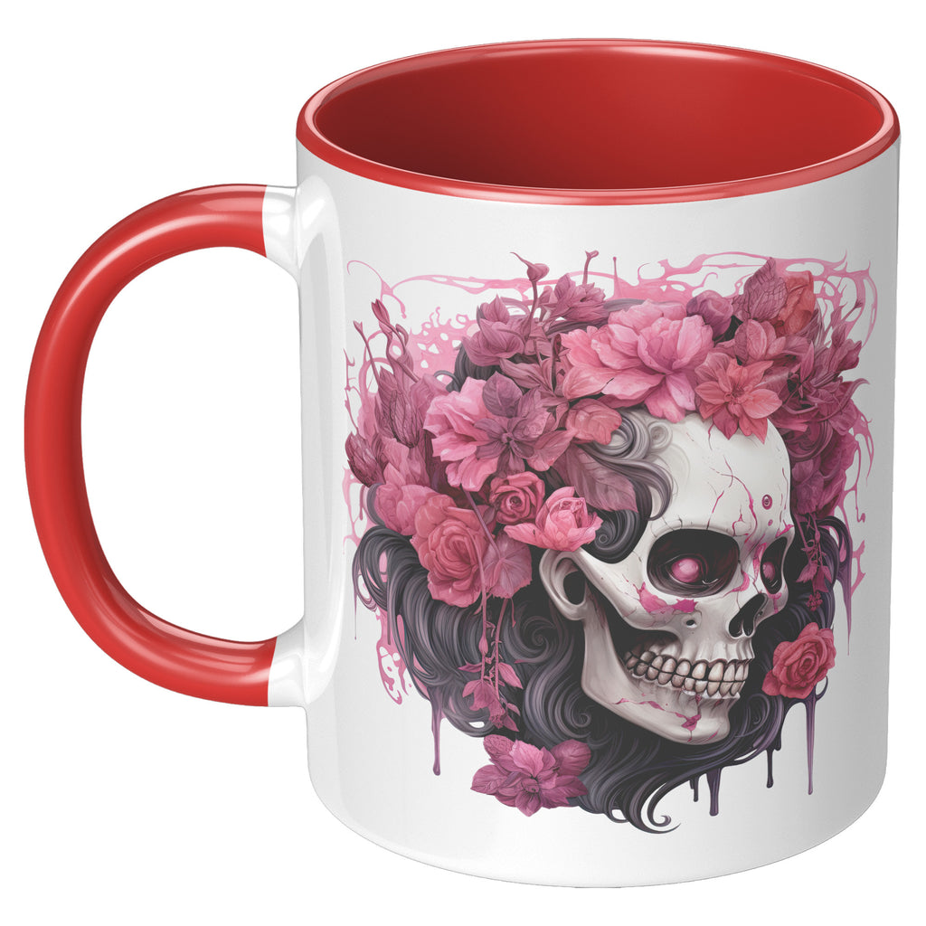 Spink Spooky Halloween 11oz Accent Mug with Color Inside, Fall Autumn Ghosts Pumpkins Candy Skull Web Witch Cozy Happy Coffee Tea (TL-134707932328)