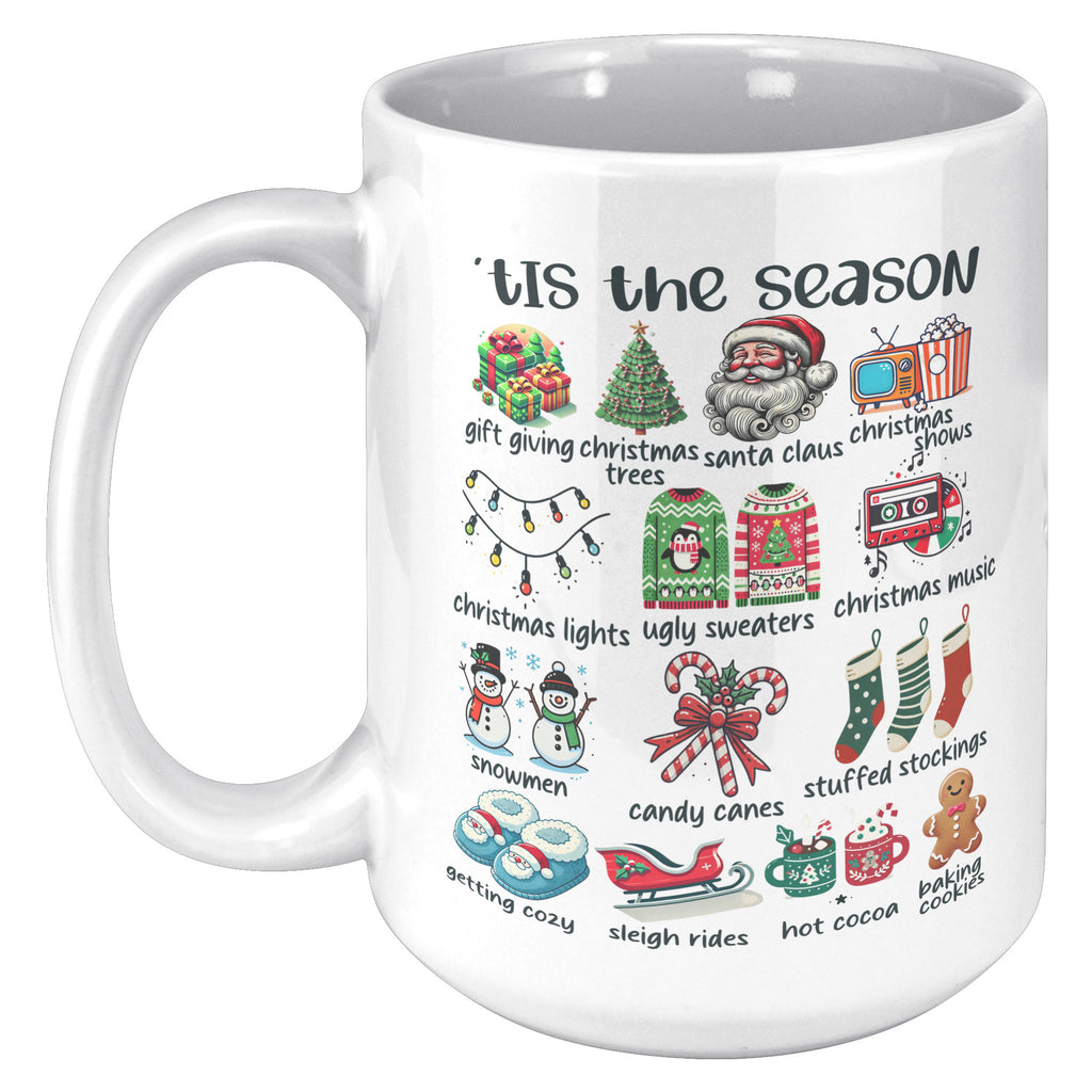 Tis The Season Matching Family Christmas Music Show X-mas Party  15oz Mug Funny Gift