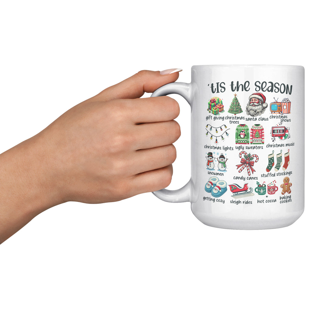 Tis The Season Matching Family Christmas Music Show X-mas Party  15oz Mug Funny Gift