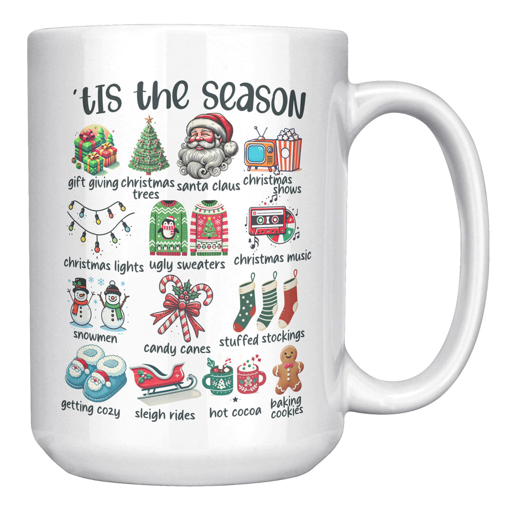 Tis The Season Matching Family Christmas Music Show X-mas Party  15oz Mug Funny Gift