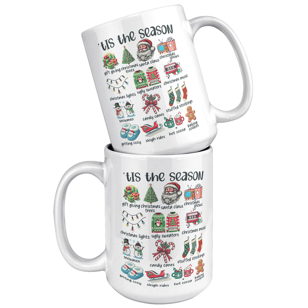 Tis The Season Matching Family Christmas Music Show X-mas Party  15oz Mug Funny Gift