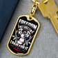 Freedom Isn't Free I Paid For It U.S. Army Proud Army US Veteran, Veteran's Day Us Patriot Dog Tag Keychain