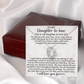 Daughter-in-law Necklace Gift - We Both Love The Same Man Forever Love Heart Necklace For Birthday Wedding or Special Occasion.
