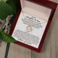 Daughter-in-law Necklace Gift - We Both Love The Same Man Forever Love Heart Necklace For Birthday Wedding or Special Occasion.