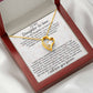 Daughter-in-law Necklace Gift - We Both Love The Same Man Forever Love Heart Necklace For Birthday Wedding or Special Occasion.