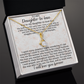 To My Daughter-in-law Unique Gift Alluring Beauty Necklace For Bonus Daughter