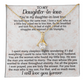 To My Daughter-in-law Unique Gift Alluring Beauty Necklace For Bonus Daughter