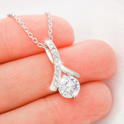 To My Daughter-in-law Unique Gift Alluring Beauty Necklace For Bonus Daughter