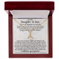 To My Daughter-in-law Unique Gift Alluring Beauty Necklace For Bonus Daughter
