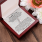 To My Daughter-in-law Unique Gift Alluring Beauty Necklace For Bonus Daughter