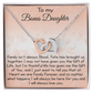 To My Bonus Daughter Gift - Luxury Interlock Heart Joined Necklace Gift for Stepdaughter