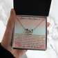 Sentimental Mom Daughter Son Interlock Heart Necklace - Gift for Mother's Day 2025