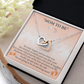 To My Mommy Interlock Heart Necklace Gift - Set for New Mom - Baby Shower Present