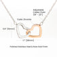 Sentimental Mom Daughter Son Interlock Heart Necklace - Gift for Mother's Day 2025