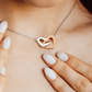Sentimental Mom Daughter Son Interlock Heart Necklace - Gift for Mother's Day 2025