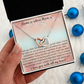 Sentimental Mom Daughter Son Interlock Heart Necklace - Gift for Mother's Day 2025