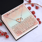 Sentimental Mom Daughter Son Interlock Heart Necklace - Gift for Mother's Day 2025