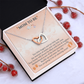 To My Mommy Interlock Heart Necklace Gift - Set for New Mom - Baby Shower Present