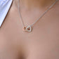 Sentimental Mom Daughter Son Interlock Heart Necklace - Gift for Mother's Day 2025