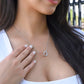 Sentimental Mom Daughter Son Interlock Heart Necklace - Gift for Mother's Day 2025