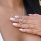 Sentimental Mom Daughter Son Interlock Heart Necklace - Gift for Mother's Day 2025