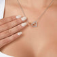To My Bonus Daughter Gift - Luxury Interlock Heart Joined Necklace Gift for Stepdaughter