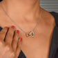 Sentimental Mom Daughter Son Interlock Heart Necklace - Gift for Mother's Day 2025
