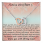 Sentimental Mom Daughter Son Interlock Heart Necklace - Gift for Mother's Day 2025