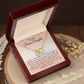To My Bonus Daughter Gift - Luxury Interlock Heart Joined Necklace Gift for Stepdaughter