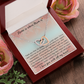 Sentimental Mom Daughter Son Interlock Heart Necklace - Gift for Mother's Day 2025