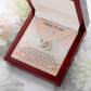 To My Mommy Interlock Heart Necklace Gift - Set for New Mom - Baby Shower Present