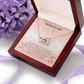 To My Mommy Interlock Heart Necklace Gift - Set for New Mom - Baby Shower Present