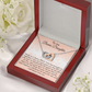 To My Bonus Daughter Gift - Luxury Interlock Heart Joined Necklace Gift for Stepdaughter