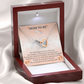 To My Mommy Interlock Heart Necklace Gift - Set for New Mom - Baby Shower Present