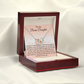 To My Bonus Daughter Gift - Luxury Interlock Heart Joined Necklace Gift for Stepdaughter