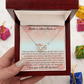 Sentimental Mom Daughter Son Interlock Heart Necklace - Gift for Mother's Day 2025