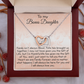 To My Bonus Daughter Gift - Luxury Interlock Heart Joined Necklace Gift for Stepdaughter