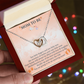 To My Mommy Interlock Heart Necklace Gift - Set for New Mom - Baby Shower Present