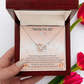 To My Mommy Interlock Heart Necklace Gift - Set for New Mom - Baby Shower Present