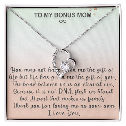Heartfelt Forever Love Necklace - Sentimental Stepfamily Gift for Mother's Day 2025