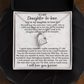 Daughter-in-law Necklace Gift - We Both Love The Same Man Forever Love Heart Necklace For Birthday Wedding or Special Occasion.