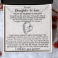 Daughter-in-law Necklace Gift - We Both Love The Same Man Forever Love Heart Necklace For Birthday Wedding or Special Occasion.