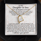 Daughter-in-law Necklace Gift - We Both Love The Same Man Forever Love Heart Necklace For Birthday Wedding or Special Occasion.