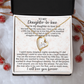 Daughter-in-law Necklace Gift - We Both Love The Same Man Forever Love Heart Necklace For Birthday Wedding or Special Occasion.