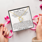 Daughter-in-law Necklace Gift - We Both Love The Same Man Forever Love Heart Necklace For Birthday Wedding or Special Occasion.