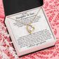 Daughter-in-law Necklace Gift - We Both Love The Same Man Forever Love Heart Necklace For Birthday Wedding or Special Occasion.